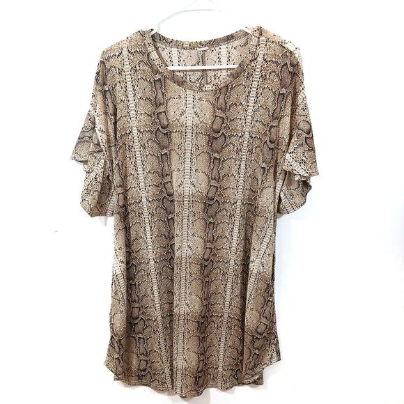 Snake Print Lightweight Pocket Dress - Picture 1 of 7